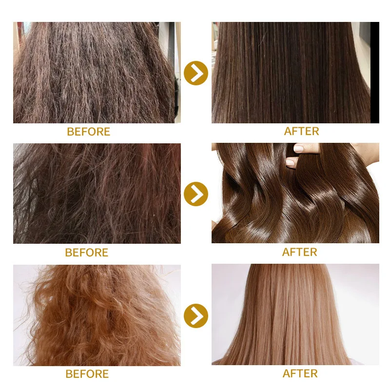 Máscara de cabelo mágica 60ml, 5 segundos, reparação de danos, cabelos crespos, macios, brilhantes, tratamento de hidratação profunda, raiz do cabelo, cuidados com o couro cabeludo - Imagem 3