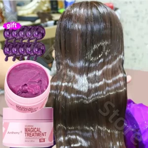 Máscara de cabelo mágica 60ml, 5 segundos, reparação de danos, cabelos crespos, macios, brilhantes, tratamento de hidratação profunda, raiz do cabelo, cuidados com o couro cabeludo