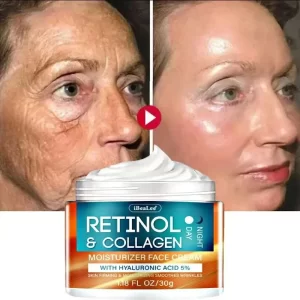 Colágeno creme facial retinol remover rugas levantamento endurecimento anti-envelhecimento desaparece linhas finas hidratante iluminar cuidados com a pele cosméticos