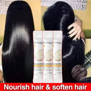 Máscara mágica de queratina para cabelo, 5 segundos, reparação de cabelos danificados e crespos, macio, suave, brilhante, nutrição de arroz, hidratação, nutre, cuidados com os cabelos
